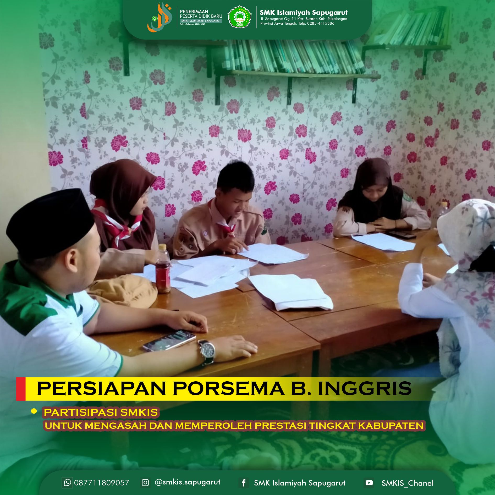 Persiapan Porsema Maarif Kabupaten Pekalongan