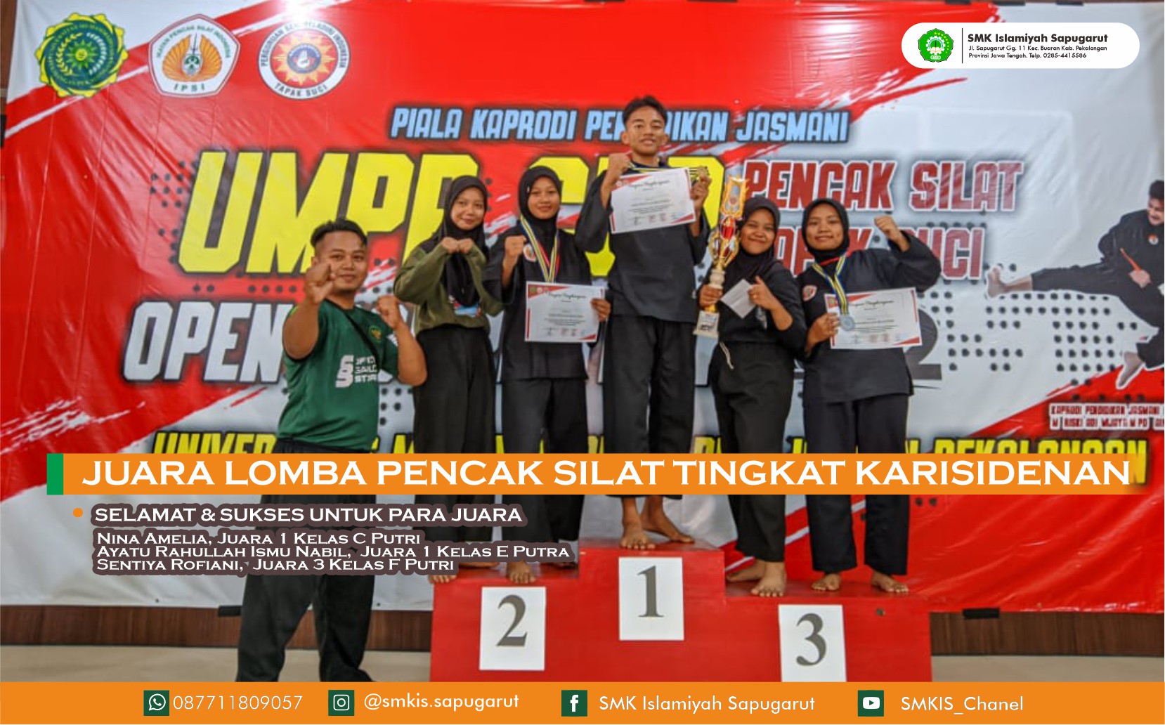 JUARA LOMBA PENCAT SILAT Tingkat Karisidenan 