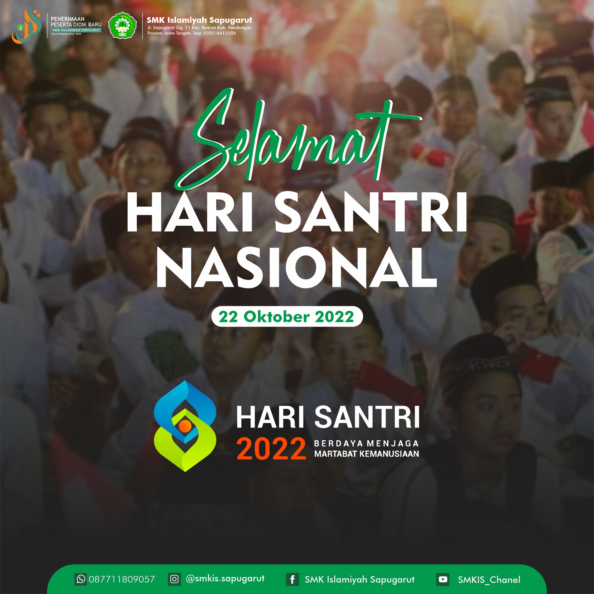 Selamat Hari Santri Nasional HSN 2022 SMKIS