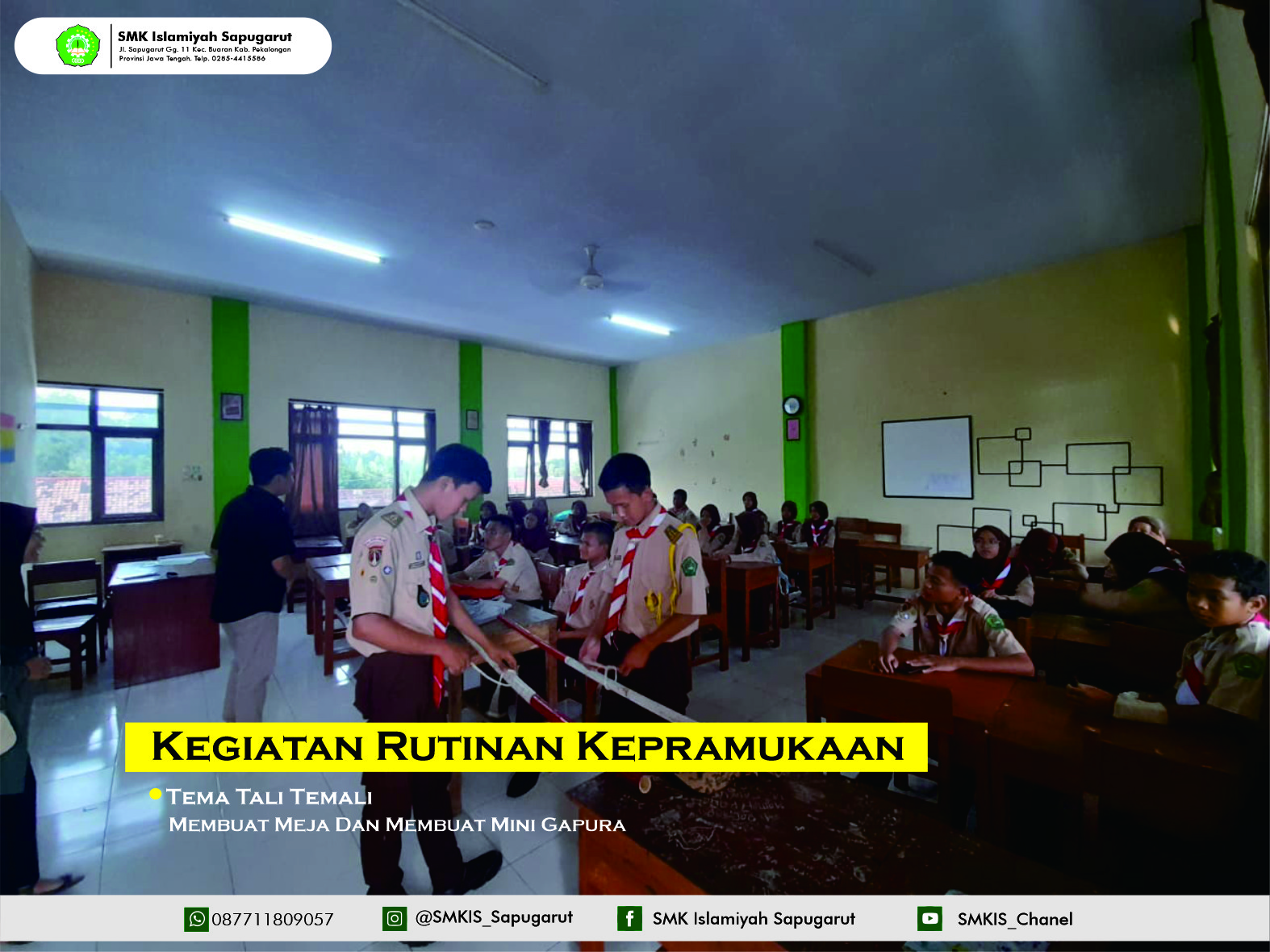 Ekstra Kurikurer Pramuka, Pelatihan Tali Temali