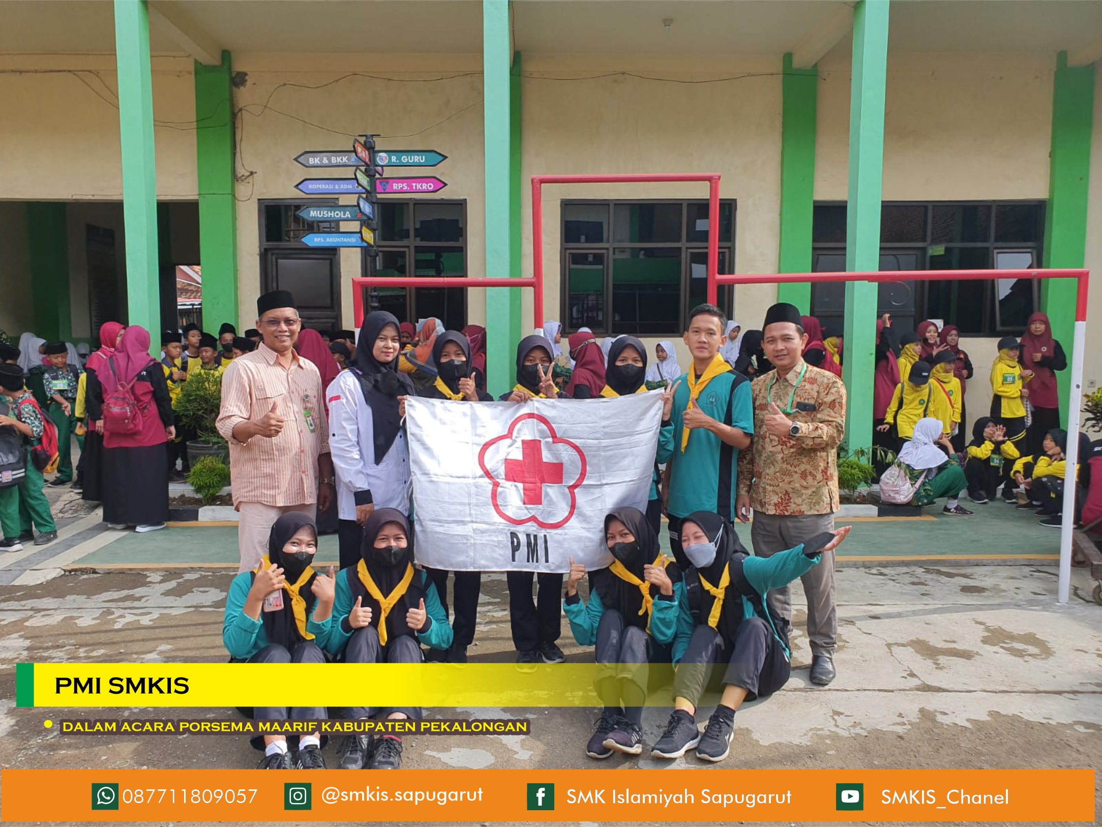 PMI SMKIS Berkontribusi dalam Porsema Maarif Kab. Pekalongan