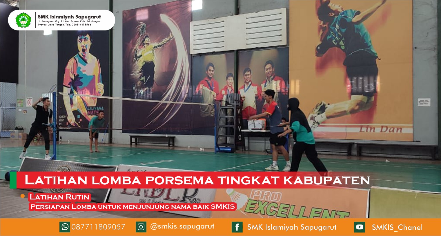 Persiapan Lomba Badmintoon Tingkat Kabupaten 