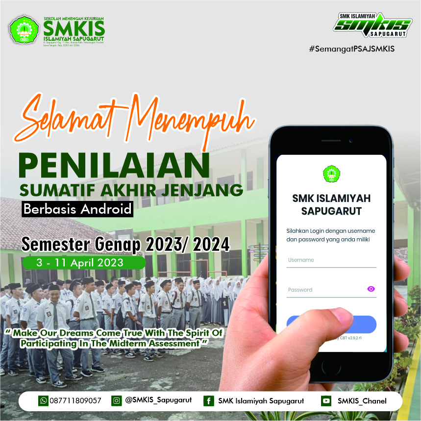 Penilaian Simulatif Akhir Jenjang Tahun 2023 di SMK ISLAMIYAH SAPUGARUT