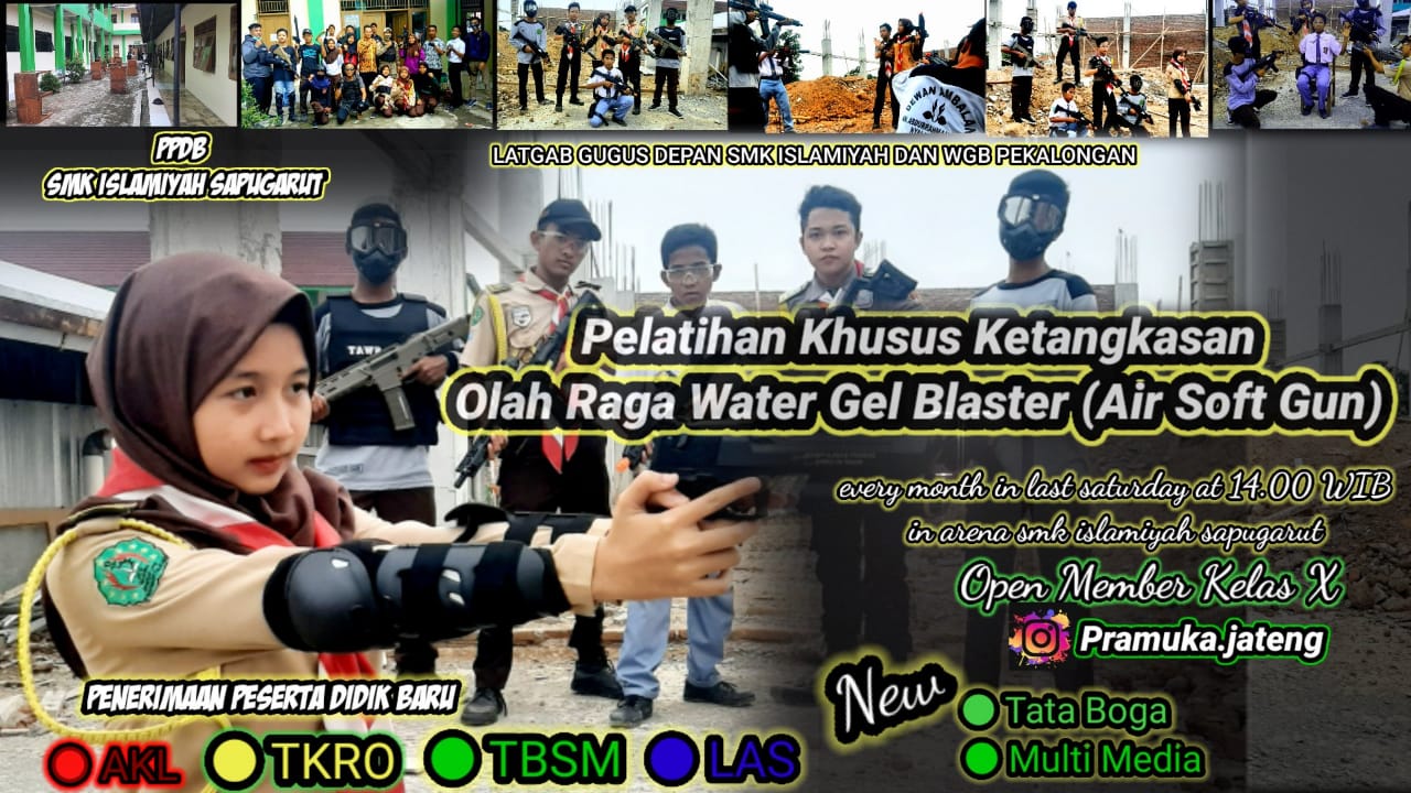 LATIHAN GABUNGAN PRAMUKA SMK IS DENGAN WGB PEKALONGAN