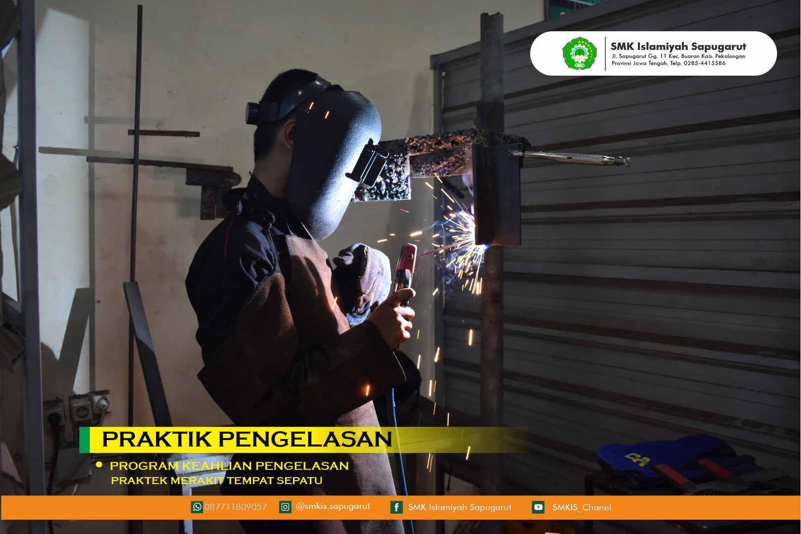 Jurusan Pengelasan SMKIS Aktif Membuat Proyek