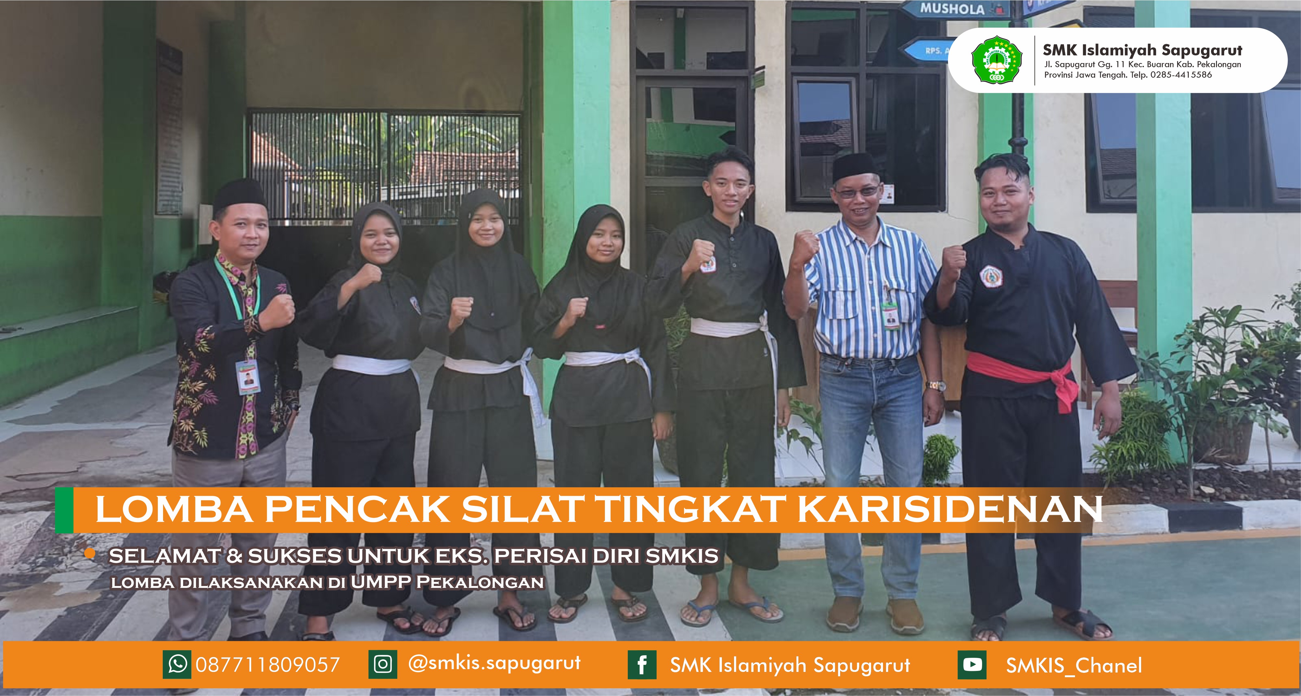 SMKIS berpartisipasi dalam Lomba Pencak Silat tingkat Kab. Pekalongan